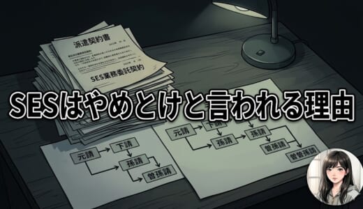 SESはやめとけと言われる理由｜客先常駐の構造的な闇と脱出した人がやったこと