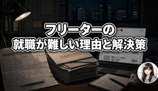 フリーターの就職が難しい理由と解決策｜就職できない特徴と逆転した話