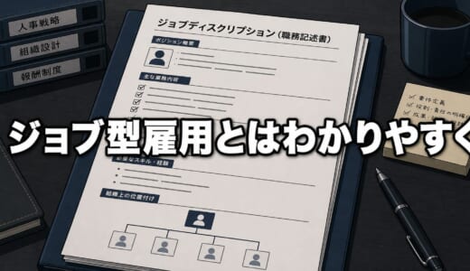 ジョブ型雇用とはわかりやすく｜比較表・メリデメを解説